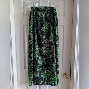 Tropical Floral Wrap Skirt with elastic waist vacation costume